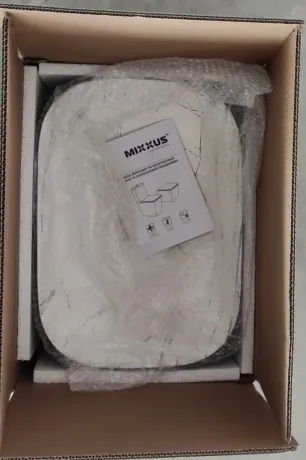 Раковина накладна MIXXUS PREMIUM DIVERSE-0112 MARBLE-BLACK 455х325х135mm (MP6541) — Photo 5