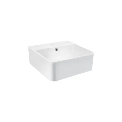 Раковина Qtap Nando B 400х420х155 White з донним клапаном QT12117040BW — Photo 3
