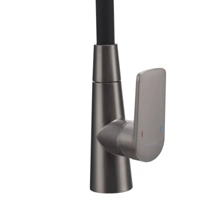 Змішувач для кухні Mixxus Premium Matis 011-T (NUT) Graphite Refl.Black (Колір граф.+сил.вилив чорн) (MI8268) — Photo 4