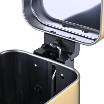 Відро для сміття з плавним закриттям прямокутне Mixxus Premium Quadro-TC0105 Brushed Gold 5 л (колір матове золото) (MI8394) — Photo 26