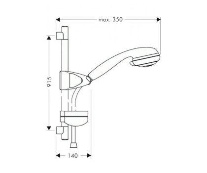 Mistral 65см - душова штанга HANSGROHE 27936000 — Photo 1