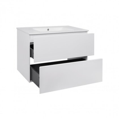 Комплект Qtap Tern 800х580х437 White тумба підвісна + раковина урізна QT1772TPL8013080CW — Photo 2