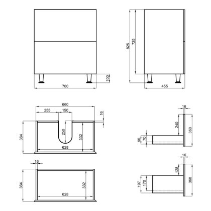 Тумба підлогова Qtap Tern 700х725х437 White QT1773TNL701W — Photo 1