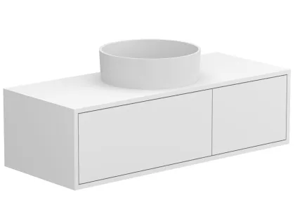 Тумба підвісна CLOUD 1100 Біла матова з умивальником BERGAMO Miraggio