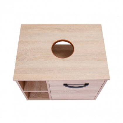 Тумба підвісна Qtap Pisces 600х480х470 Whitish oak зі стільницею QT2579TPL603WO — Photo 6