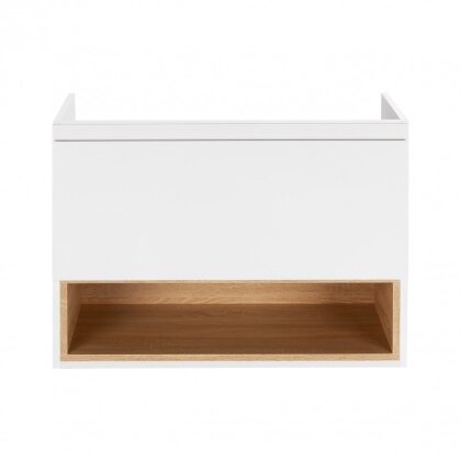 Тумба підвісна Qtap Robin 900х580х500 WHITE/WHITISH OAK QT1374TPВ9001NWWO — Photo 2