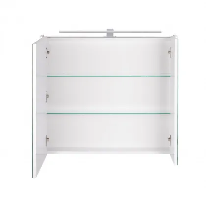 Дзеркальний шафа підвісний Qtap Albatross 800х700х145 White з LED-підсвічуванням QT0177ZP800LW — Photo 3
