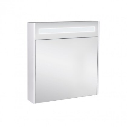 Дзеркальний шафа підвісний Qtap Robin 700х730х145 White з LED-підсвічуванням QT1377ZP7001W