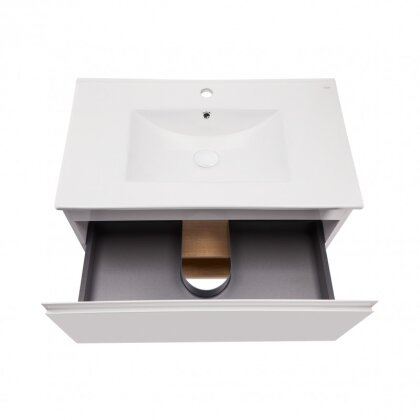 Комплект Qtap Robin 800х580х437 White/Whitish oak підвісна тумба + раковина урізна QT1372TPВ8001WWO — Photo 4