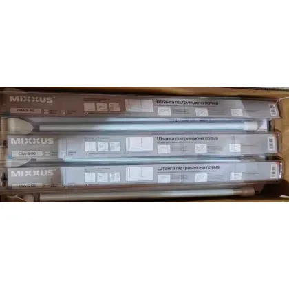 Штанга для шторки підтримуюча пряма Mixxus CRA-S-60 60cm (алюміній) (БЛІСТЕР) (AC3594) — Photo 5