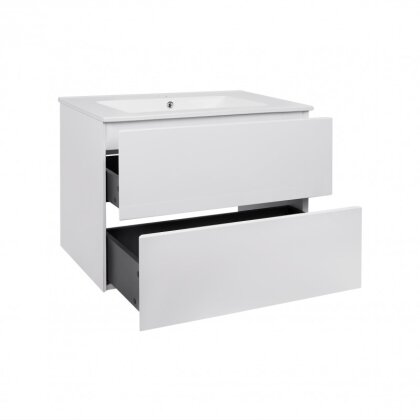 Комплект Qtap Tern 700х580х437 White тумба підвісна + раковина урізна QT1772TPL7013070CW — Photo 2