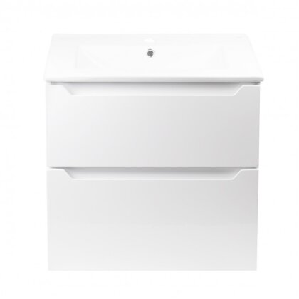 Комплект Qtap Scorpio 605х585х460 White тумба підвісна + раковина урізна QT1472TPВ6013060CW — Photo 3