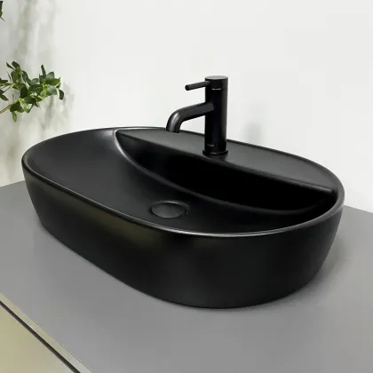 Умивальник (раковина) VBI TERNI BLACK MATT накладний — Photo 1