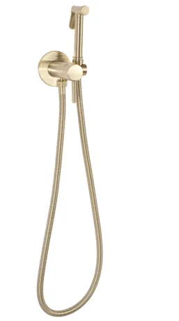 Набір душу гігієнічного REA LOOP BRUSHED GOLD матове золото — Photo 4