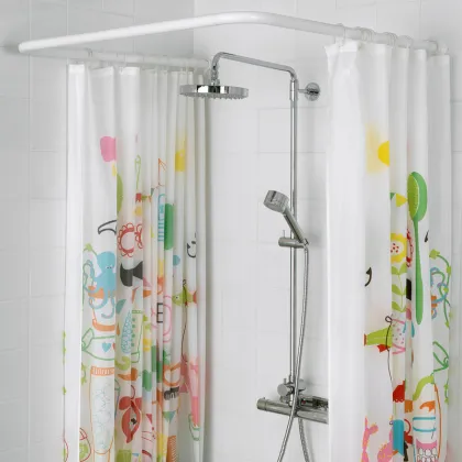 Штанга для шторки П-подібна універсальна Mixxus CRA-U-90x90x90 90x90x90cm, 90x180cm, 270cm (алюміній) (БЛІСТЕР) (AC3593) — Photo 14