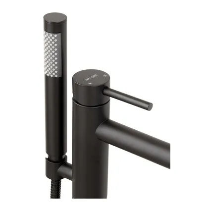 Змішувач для ванни Mixxus FLO-009-B Black (MI6018) — Photo 2