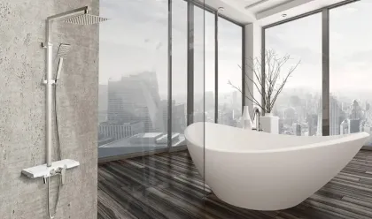 Душовий гарнітур REA LUCAS CHROME хром з виливом — Photo 3