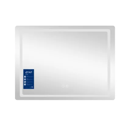 Дзеркало Qtap Mideya (DC-F614) 700х500 з LED-підсвічуванням Touch, з антизапотіванням, димером, рег. яскравості QT2078NCF07050W — Photo 1