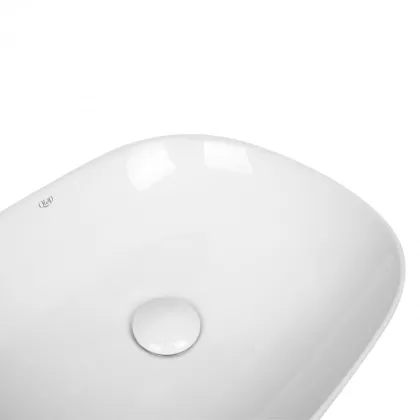 Раковина-чаша Qtap Aquarius 465x375x115 White з донним клапаном QT21112185W — Photo 4