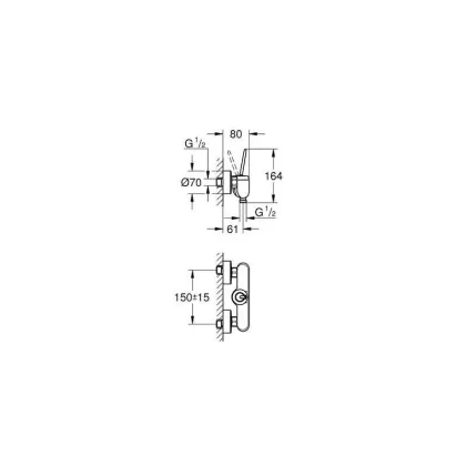 Змішувач для душу Grohe Eurodisc Joy (23430LS0) — Photo 1