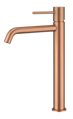 IMEX MONZA PVD BRUSHED ROSE GOLD Змішувач для умивальника високий, PVD матове рожеве золото