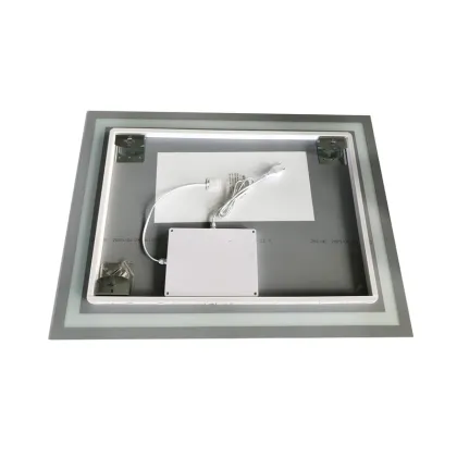 Дзеркало ZERIX KUBIX MR03-80x60-REVERSE з LED Touch, Anti-fog, димером, рег. яскравості (ZX6053) — Photo 4