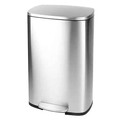 Відро для сміття з плавним закриттям прямокутне Mixxus Bevel-TC0112 SS Color 12л колір наржавійка (MI7087)