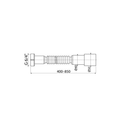 Гнучке з&#039;єднання 6/4“/50/40 пластмаса (Koller Pool) — Photo 1