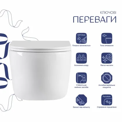Унітаз підвісний Qtap Taurus Ultra Quiet 515×360×350 мм, White, з сидінням Slim Duroplast / Soft-close / Quick Release QTTAU26W49116 — Photo 2