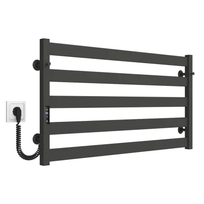 Рушникосушарка електрична Andrea П5 500х900 Deffi фарбована сталь (Графіт, JD04, Ліве підключення) — Photo 1