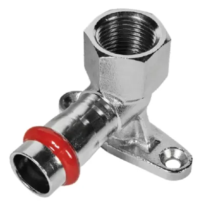 Коліно настінне 90° ВР Koer KQ.V1806F Press-Inox AISI 304 18x1/2" (KR6422)