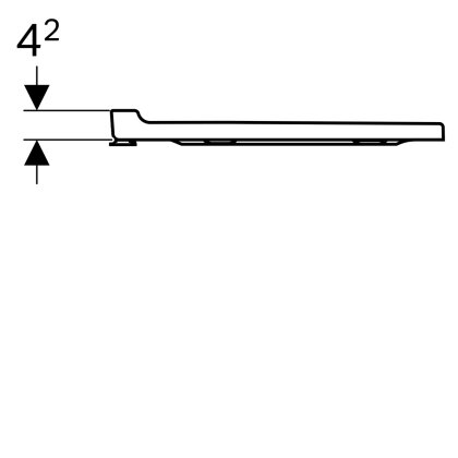 Сидіння для унітазу Geberit Xeno² 500.537.01.1 — Photo 2