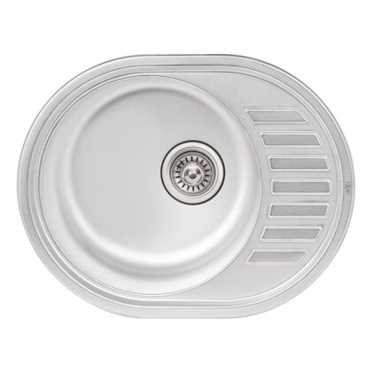 Кухонне миття Qtap 5745 0,8 мм Micro Decor (QT5745MICDEC08)