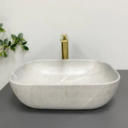 Умивальник (раковина) VBI RAVENNA GREY STONE MATT накладний — Photo 3