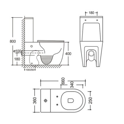 Унітаз підлоговий Qtap Grand Ultra Quiet безобідковий з сидінням Soft-close WHITE QT26228301W — Photo 1