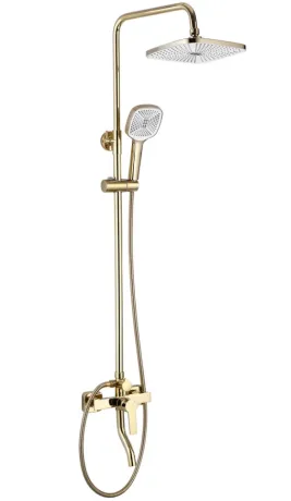 Душовий гарнітур REA ARGUS GOLD золотий з виливом — Photo 2