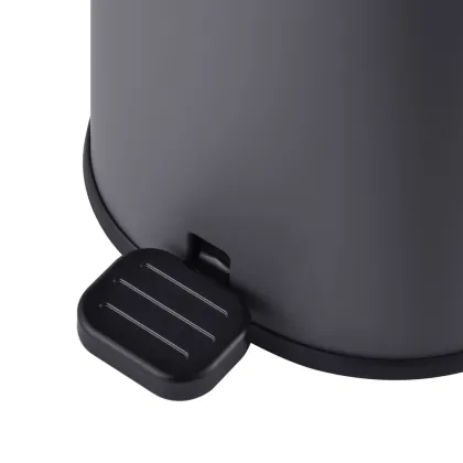 Відро для сміття з плавним закриттям овальне Mixxus Premium Olivary-TC0105 Graphite 5 л колір графіт (MI7063) — Photo 7