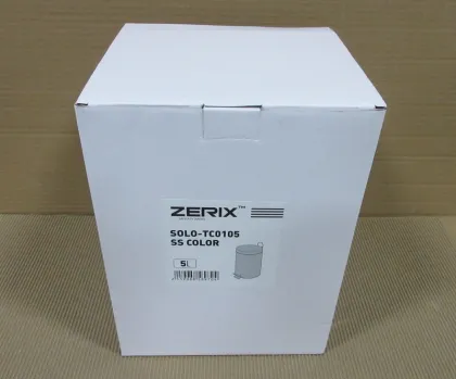Відро для сміття кругле ZERIX SOLO-TC0105 SS COLOR 5 л (колір нержавійка) (ZX5897) — Photo 4