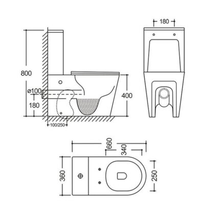 Унітаз підлоговий Qtap Vlasta Ultra Quiet безобідковий з сидінням Soft-close WHITE QT28228300W — Photo 1