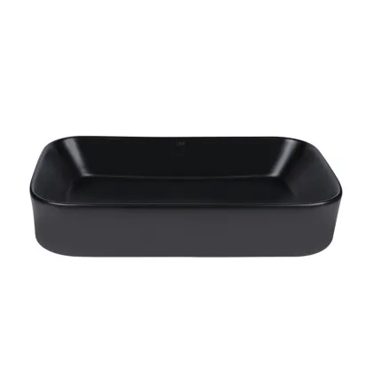 Раковина-чаша Qtap Scorpio 550х390х120 Matt black QT14112243MBN — Photo 1