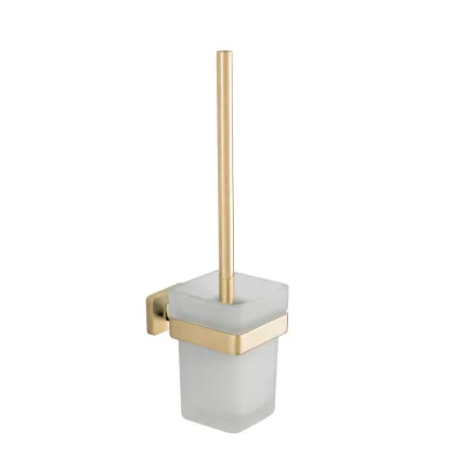 Йоржик для унітазу VBI MARS BRUSHED GOLD