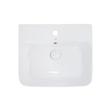 Раковина Qtap Virgo 485x410x125 White з донним клапаном QT18112258W