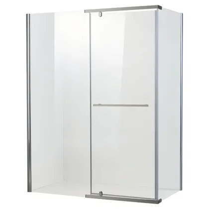 Душова кабіна без піддону Koer SR SC01-120x80x200-TR-01 прозоре скло Easy Clean 8мм, хром (KR5353)