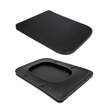 Унітаз підвісний Qtap Gemini Ultra Quiet 485×340×350 мм, Matt Black, з сидінням Slim Duroplast / Soft-close / Quick Release QTGEM28BLM50505 — Photo 7