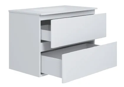 Тумба консольна біла з умивальником Trend 80 cм — Photo 1