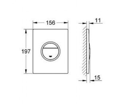 Nova Light клавіша змиву GROHE 38809000 — Photo 1