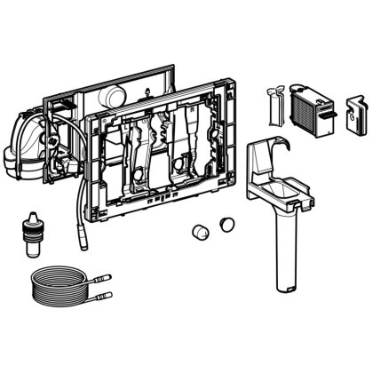 Geberit Система очищення повітря DuoFresh з контейнером для картриджа DuoFresh, для змивного бачка прихованого монтажу Sigma 12, хром — Photo 5