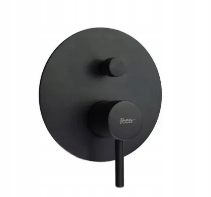 Душова система REA LUNGO BLACK з виливом + BOX прихованого монтажу — Photo 3
