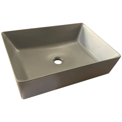 Раковина накладна Mixxus Premium QUADRO-0108 GRAY 550x390x145mm (MP6652) — Photo 4