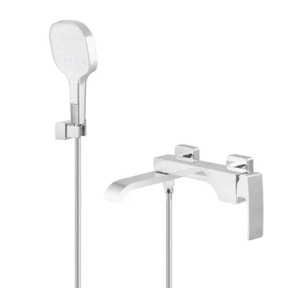 Змішувач для ванни з коротким виливом KOER KB-41037-01 (Колір хром) (KR6004)
